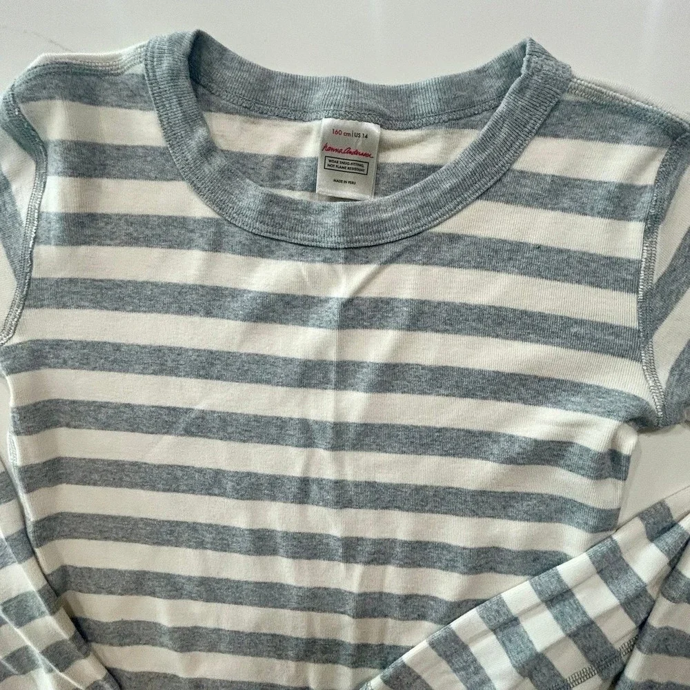 Hanna Andersson Youth Striped Pajama Set Bundle - 2 Pairs Size 14
